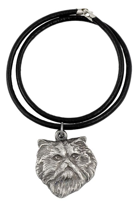 Kot perski naszyjnik posrebrzany Art-Dog