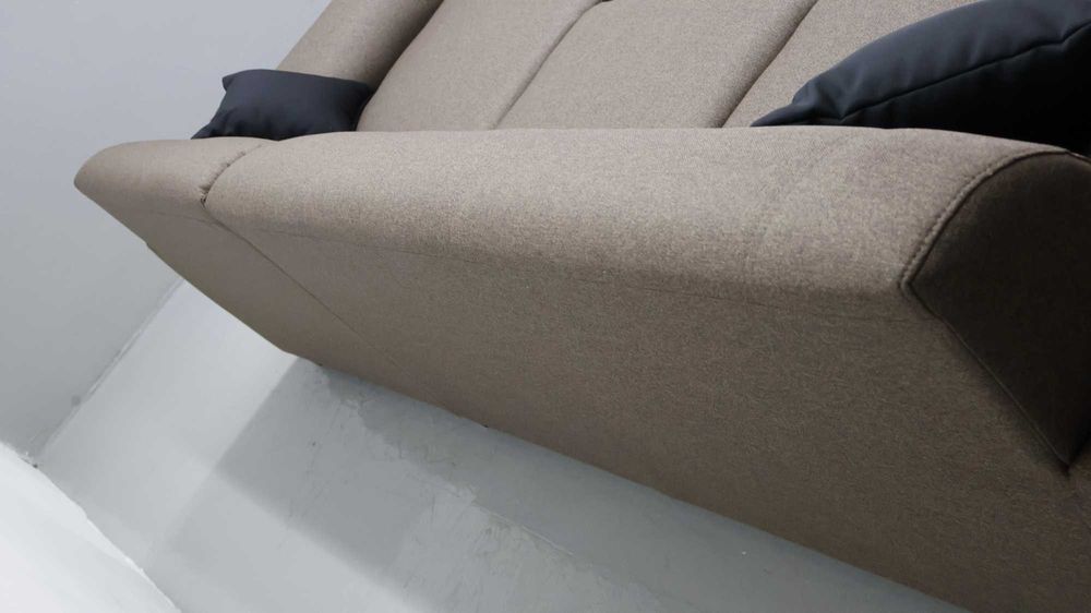 TLX Narożnik z funkcją spania brązowy kolor rozkładana rogówka sofa