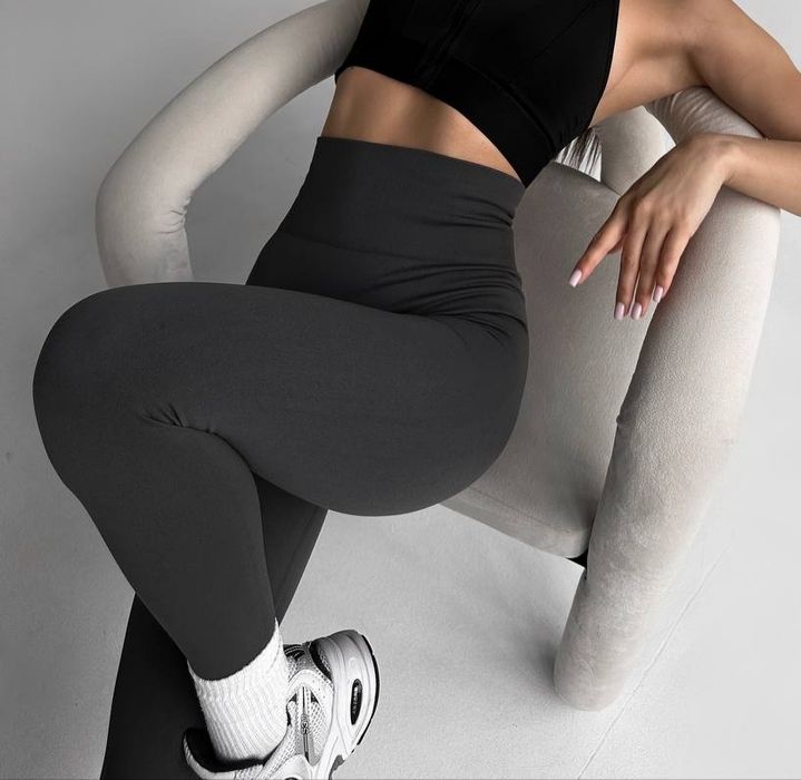 Лосини пуш ап гладенькі, колір Графіт M, L, Xl