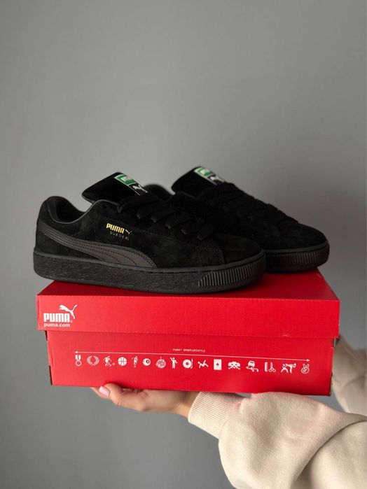 Найкраща Якість! Puma Suede XL Black•Кросівки Пума Замш (чорні)