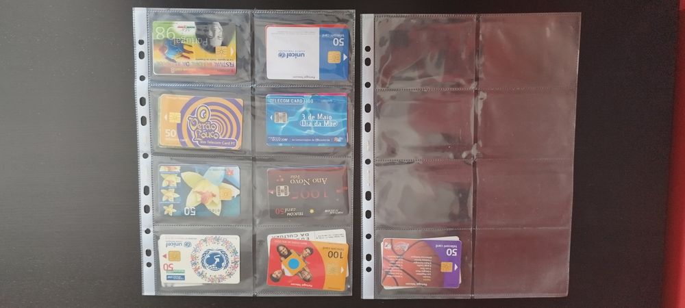 Cartões telefónicos portugueses e franceses
