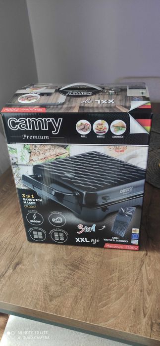 Grill, gofrownica i Opiekacz do Kanapek 3 w 1 XXL CR 3047