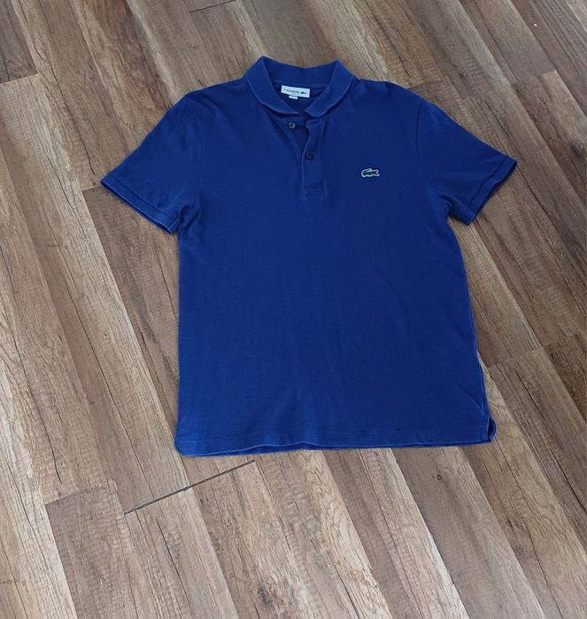 Lacoste M koszulka polo granatowa męska t shirt bawełna