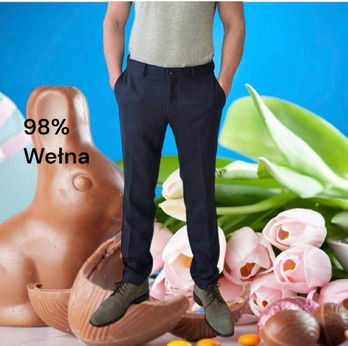 Tiger of Sweden spodnie eleganckie męskie M/L
98%wełna premium 
rozmia