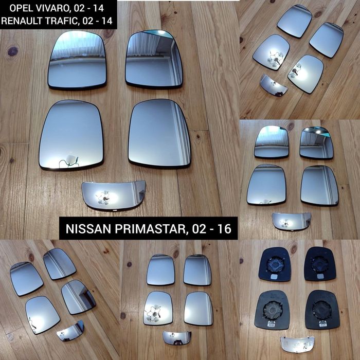 Вкладиш Дзеркальний Елемент Opel ZafiraB,ZafiraA,AstraH,VectraC,Insignia Zafira C Astra J Astra G Дзеркало  Vivaro Renault Trafic Scenic Megane Zoe