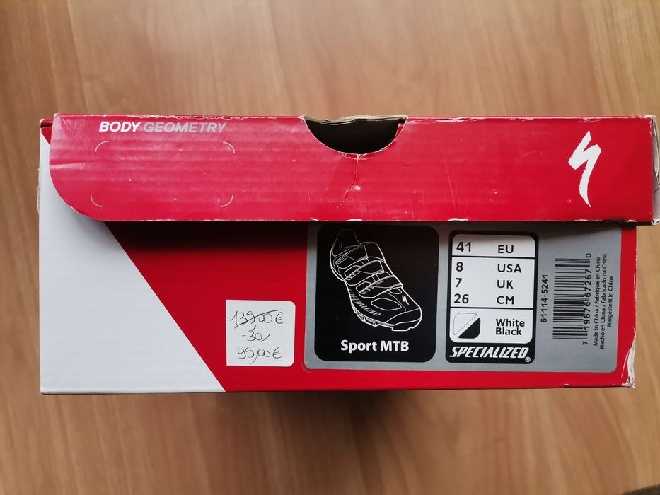 Sapatos BTT Specialized 41 novos