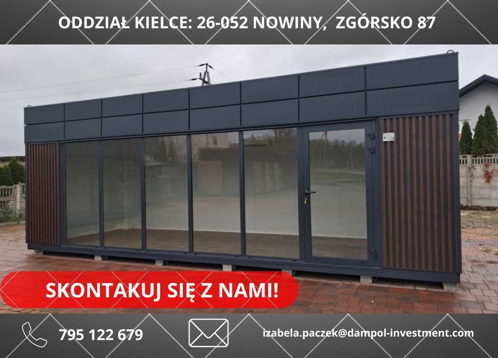 Gotowy od ręki Pawilon Handlowy Biuro Sklep 8x3 m