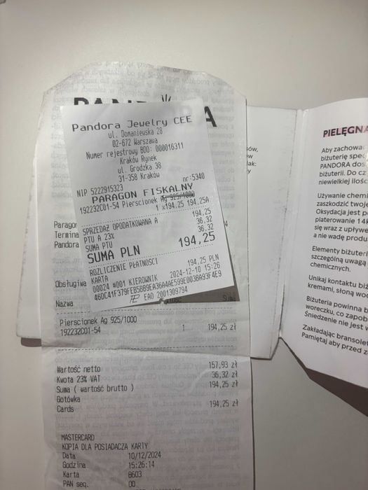 Pierścionek z królewską tiarą, Srebro rozmiar 54 (Nowy)
