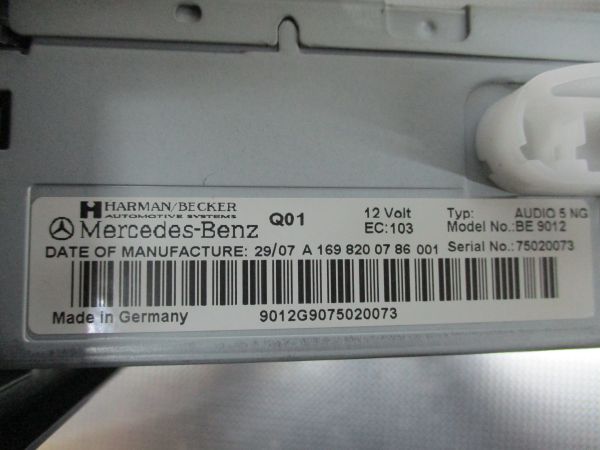 Rádio / auto-rádio MERCEDES-BENZ Classe B (W245)