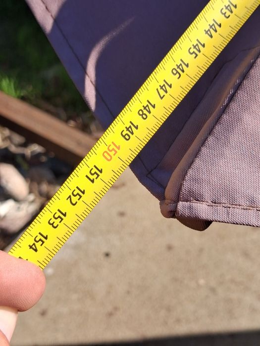 Parasol ogrodowy 300 cm, regulowany, podnoszony wysięgnik z podstawą