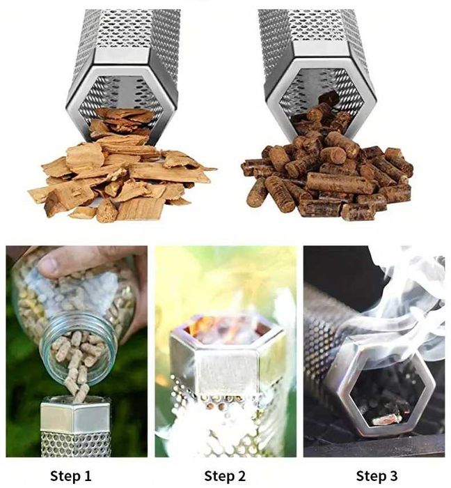 Генератор горячего холодного копчения труба дымогенератор гриля WEBER