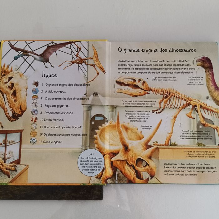 Espreita o mundo dos dinossauros/explorar