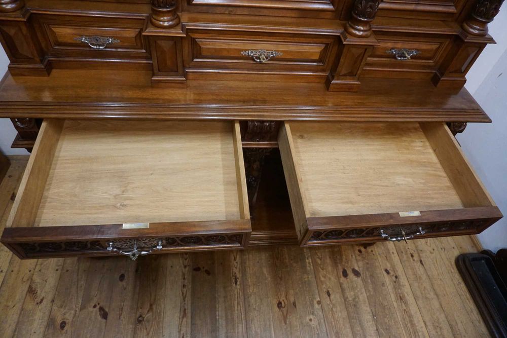 Stary Pałacowy Kabinet – Kredens Neorenesans Francja Figura Diabła