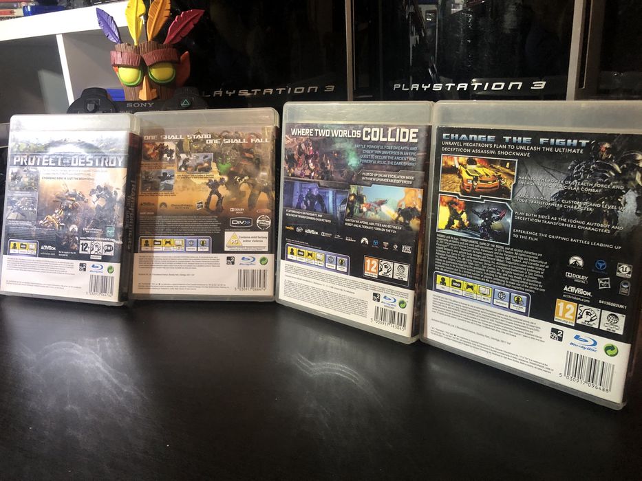 Zestaw pakiet gier Transformers PS3 kolekcja dla gracza i kolekcjonera
