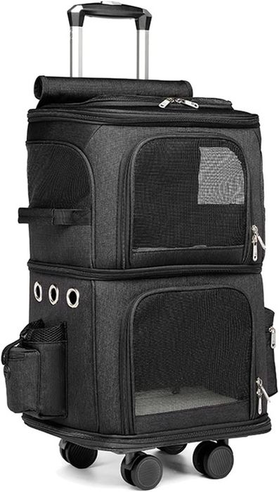 Podwójny Transporter Dla Psa Kota Na Kołach Plecak Wózek Dublo