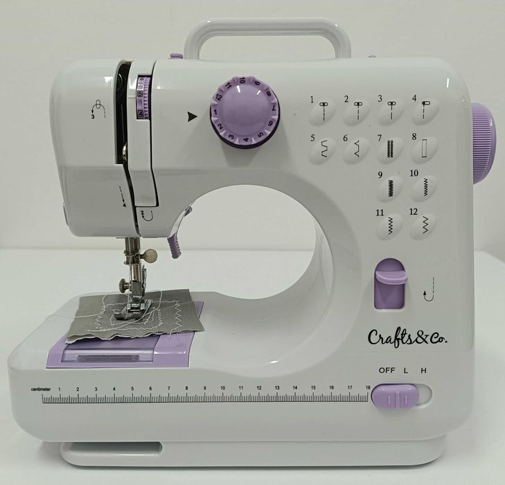 Maszyna do szycia dla początkujących i dzieci Crafts&Co 12 ściegów