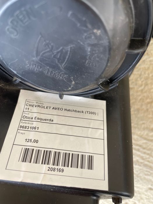 Faról Óptica Esquerda Chevrolet Aveo