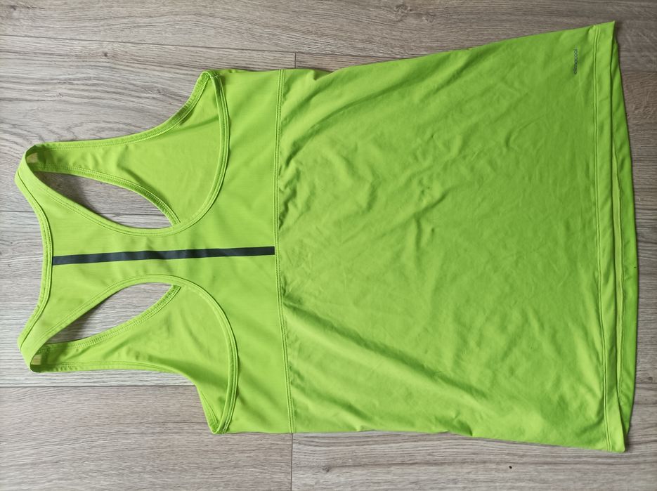 Adidas, bokserka, tunika, neonowa , zielona, L