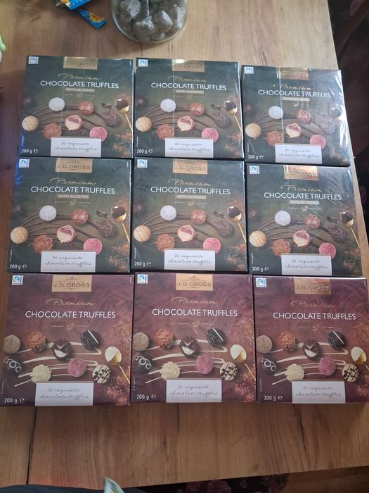 Słodycze praliny czekoladki