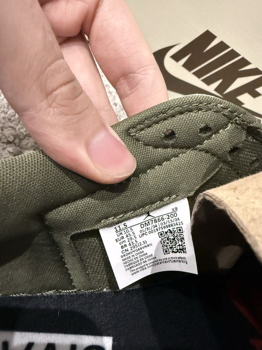 Nike Air Jordan 1 Low Travis Scott Olive – 45.5 – Como Novas