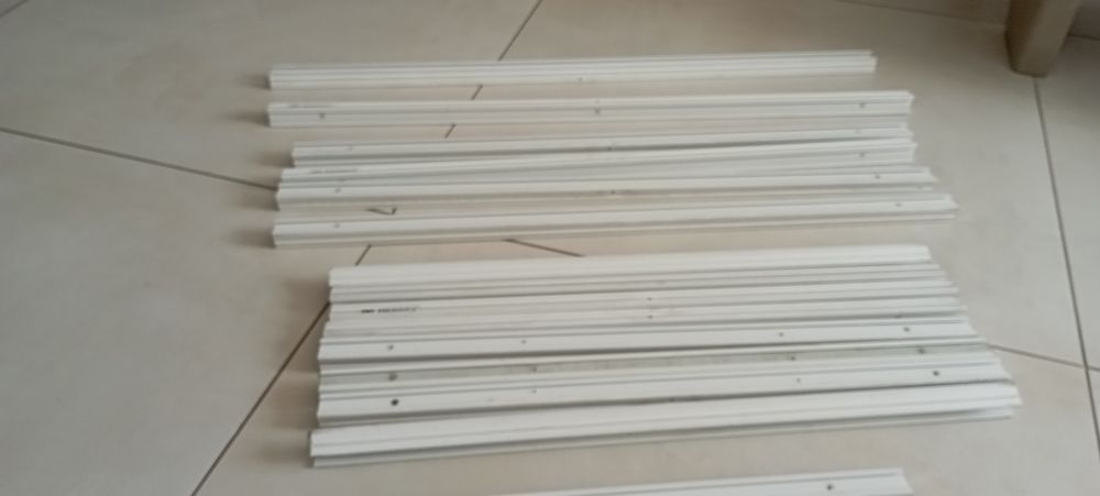Profile aluminiowe / Ramki do rolet plisowanych 16 sztuk