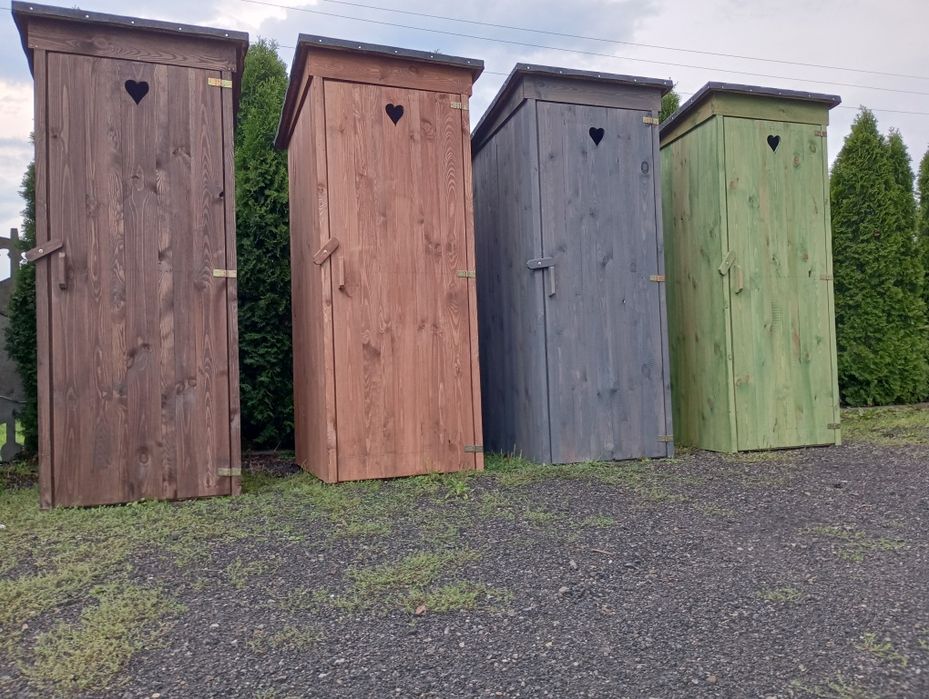 Toaleta przenośna ogrodowa z drewna WC kibelek