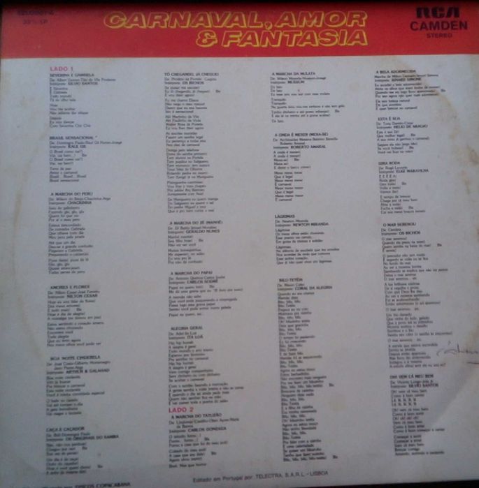 Disco em Vinil - CARNAVAL