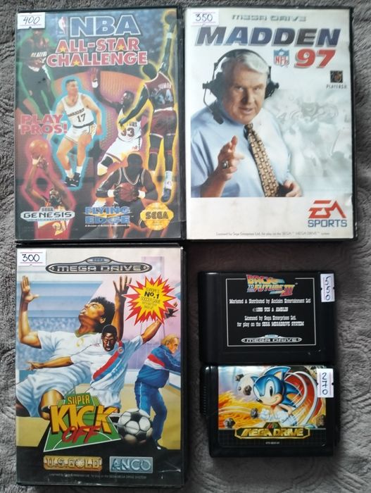 Картриджі для приставки Sega