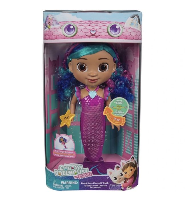 Інтерактивна лялька Габбі Габі Будинок Габбі Русалонька Співай та сяй