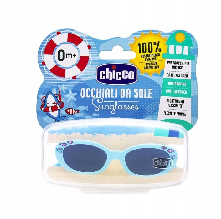 Okulary przeciwsłoneczne chicco dla maluszka 0+ z filtrem