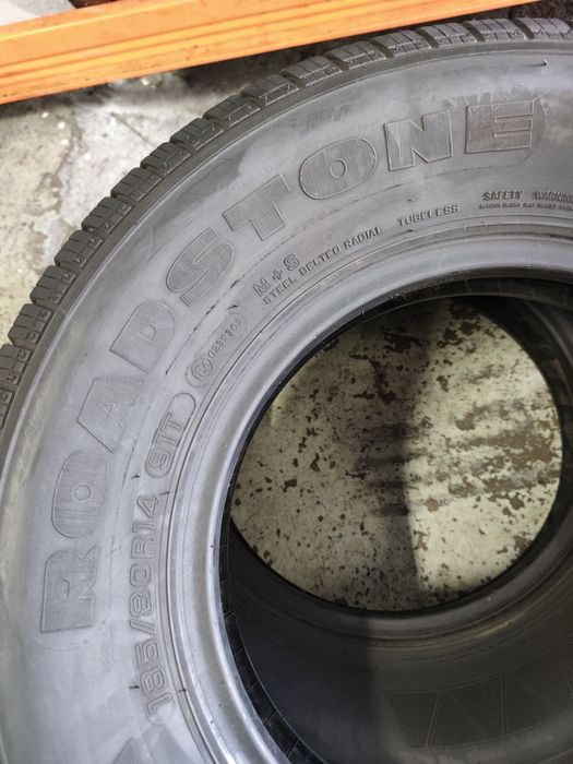 Pneus 185/80r14 Roadstone SB-802 com 85% piso