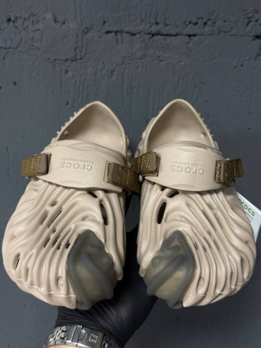 Crocs  шльопанці жіночі чоловічі крокси Crocs Selehe Bembury clog  бежеві