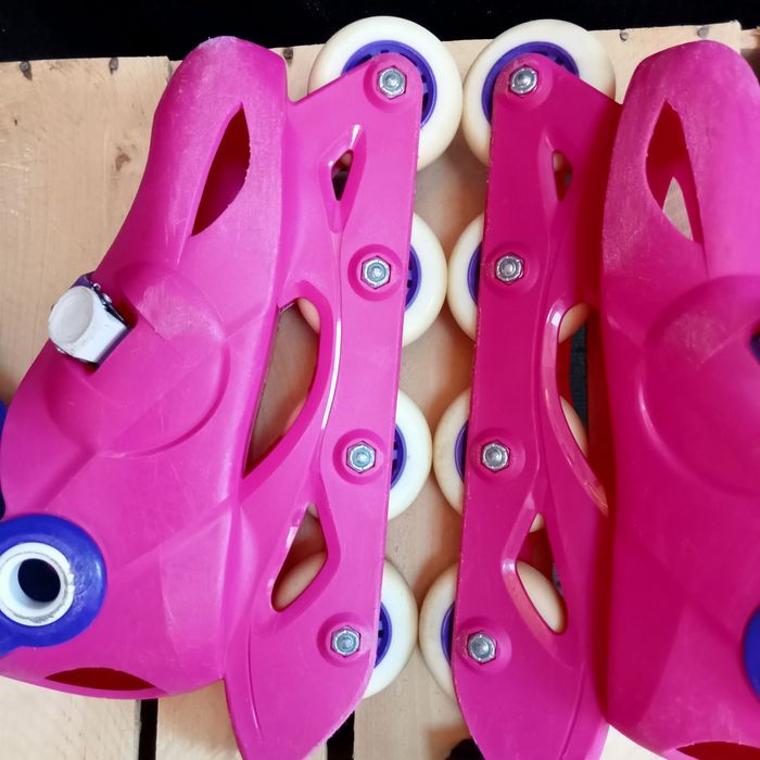 Rolki oxelo Decathlon r. 34-36 różowe