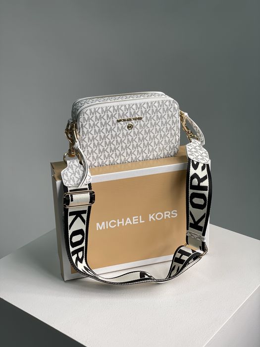 Жіноча сумка michael kors кроссбоди Люкс женская сумка клатч МК біла