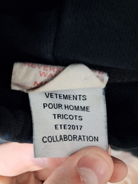 Vetements x Champion SS17 hoodie худи
