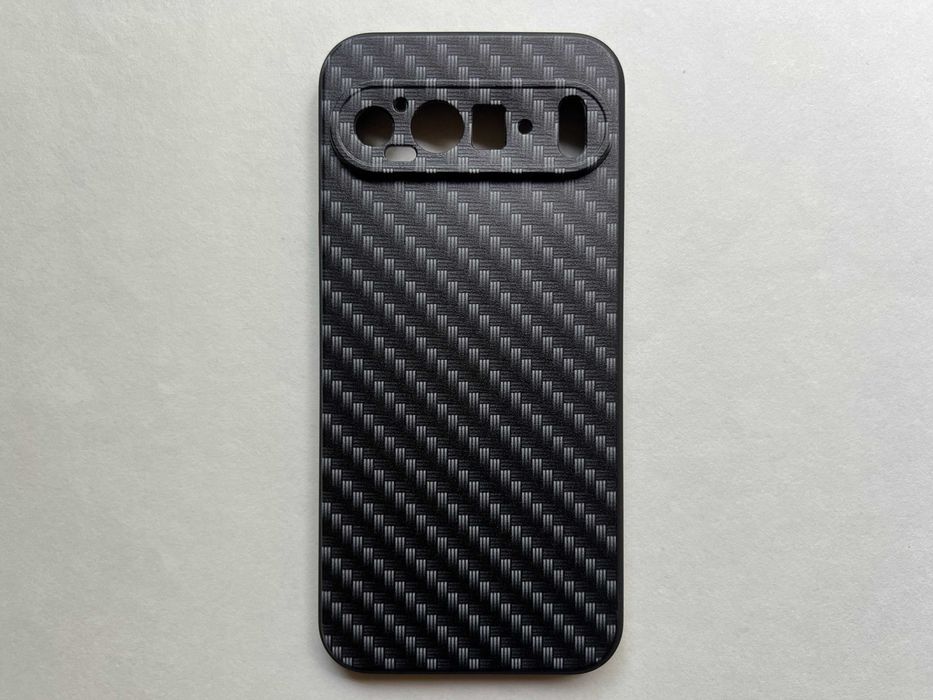 Google Pixel 9 Pro XL чохол чорний Carbon м'який пластик черный чехол