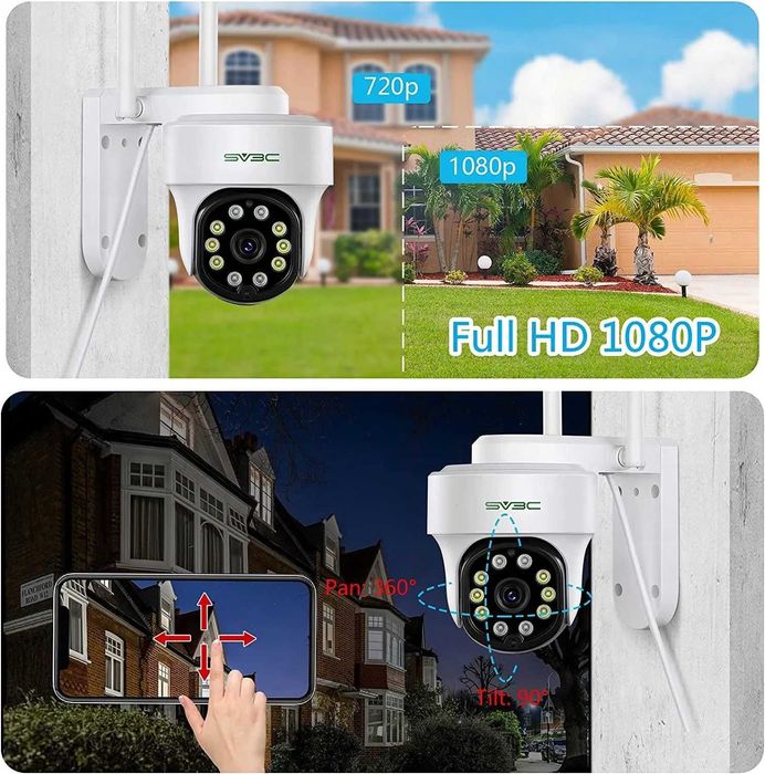 Kamera przemysłowa Kamera Kopułkowa Zewnętrzna Ip Sv3C 1080P