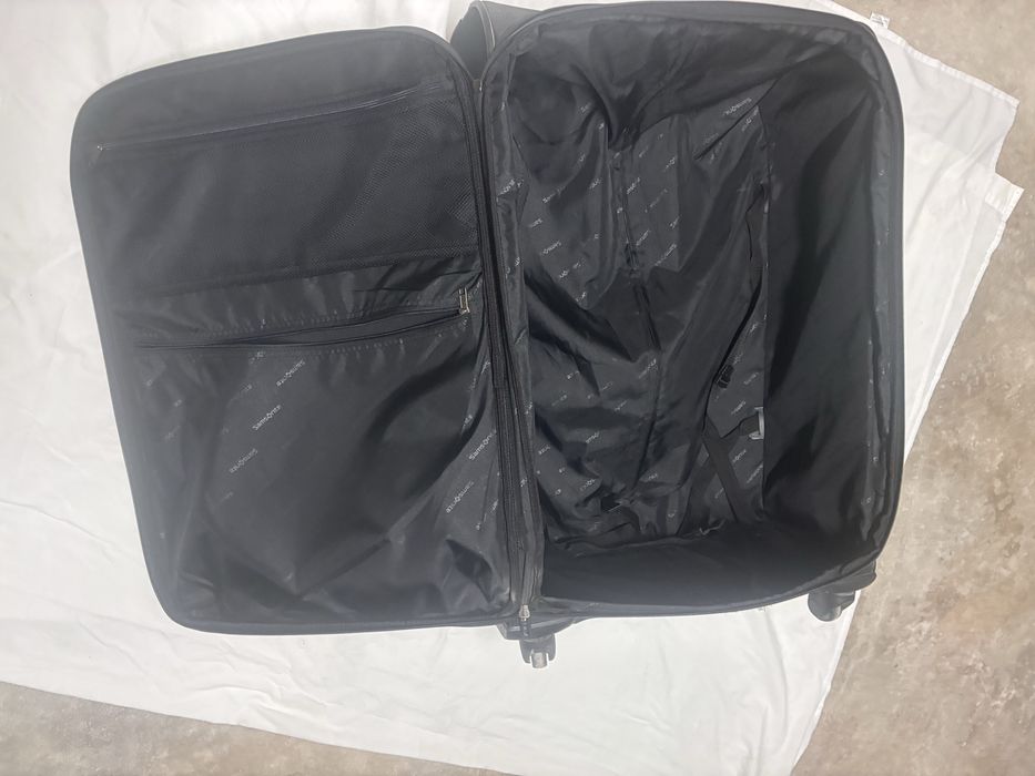 Mala samsonite preta tecido
