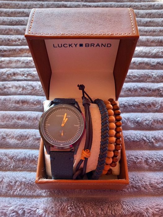 Męski zegarek. Zestaw. Lucky Brand.