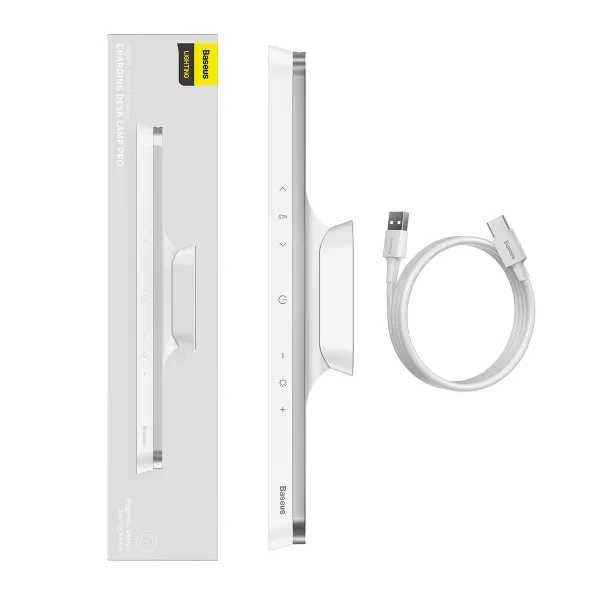 Настільна магнітна LED-лампа Baseus Magnetic Stepless Dimming PRO акумулятор 1800mAh сенсорне керування регулювання яскравості та кута нахилу