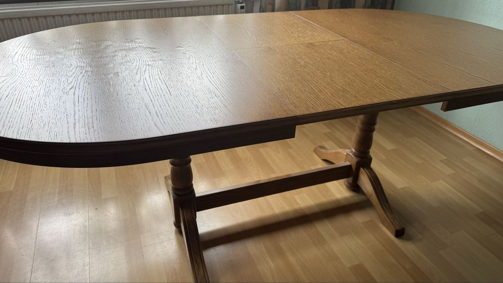 Stół owalny rozkladany drewno