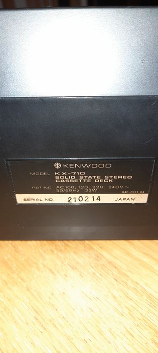 Gravador  kenwood kx710
