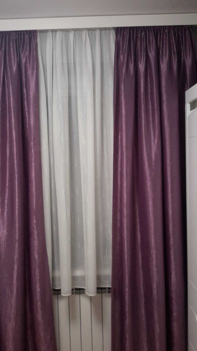 Zasłony kolor fioletowy