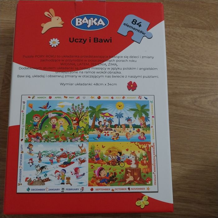 Puzzle Cztery pory roku 5+ nowe