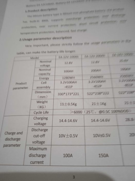 Продам литий железо фосфатный аккумулятор 12v 100Ah
