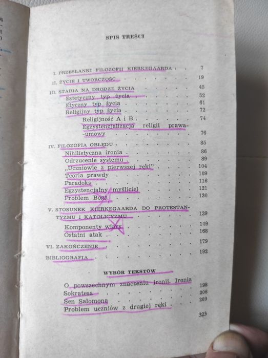 Kierkegaard Toeplitz, Myśli i ludzie