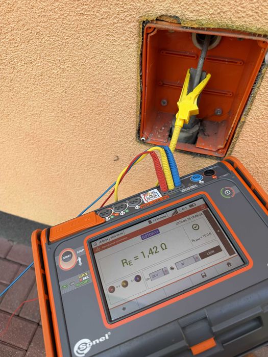 Usługi Elektryczne Elektryk Pomiary Przyłącza WLZ PGE Minikoparka