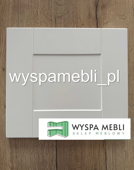 Meble kuchenne biały MDF narożna wyspa dowolny wymiar kuchnia dąb