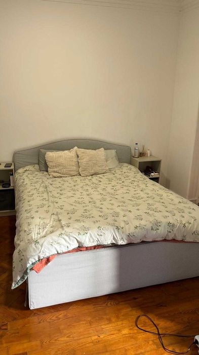 Cama Casal IKEA 160x200 (Completa + Edredom)