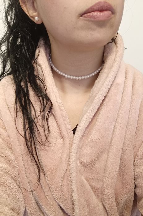 Bonito choker de pérolas